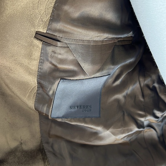 Men's Double-Breasted Brown Blazer - Picture 9 of 13